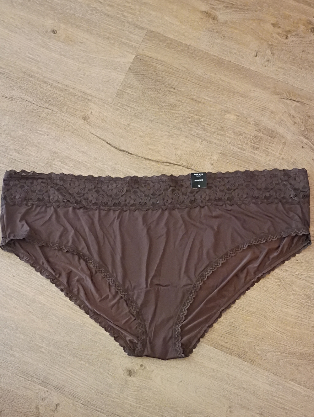torrid Brown Lace-Waist hipster Panty